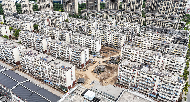仁和家園·安園老舊小區(qū)改造現(xiàn)場
