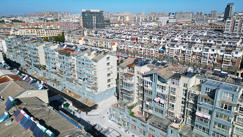 華信錦園老舊小區(qū)改造工程現(xiàn)場